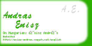 andras enisz business card